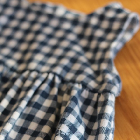 Blue Gingham Romper Playsuit - Picture 3 of 5